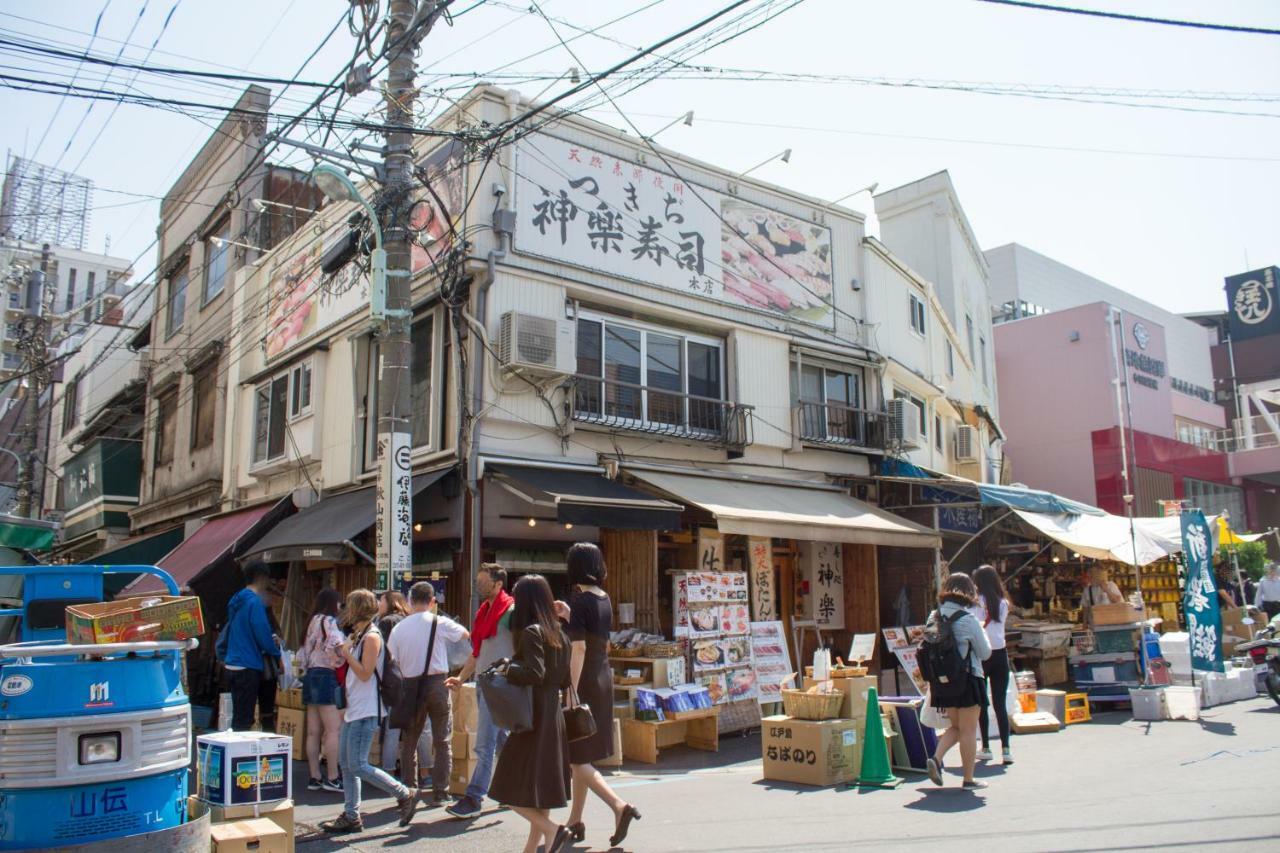 Tsukiji Guest House Kagura Tokio Exterior foto